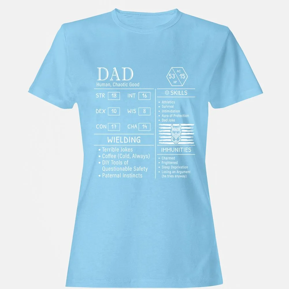 Dad Stats New - Light Blue - 8
