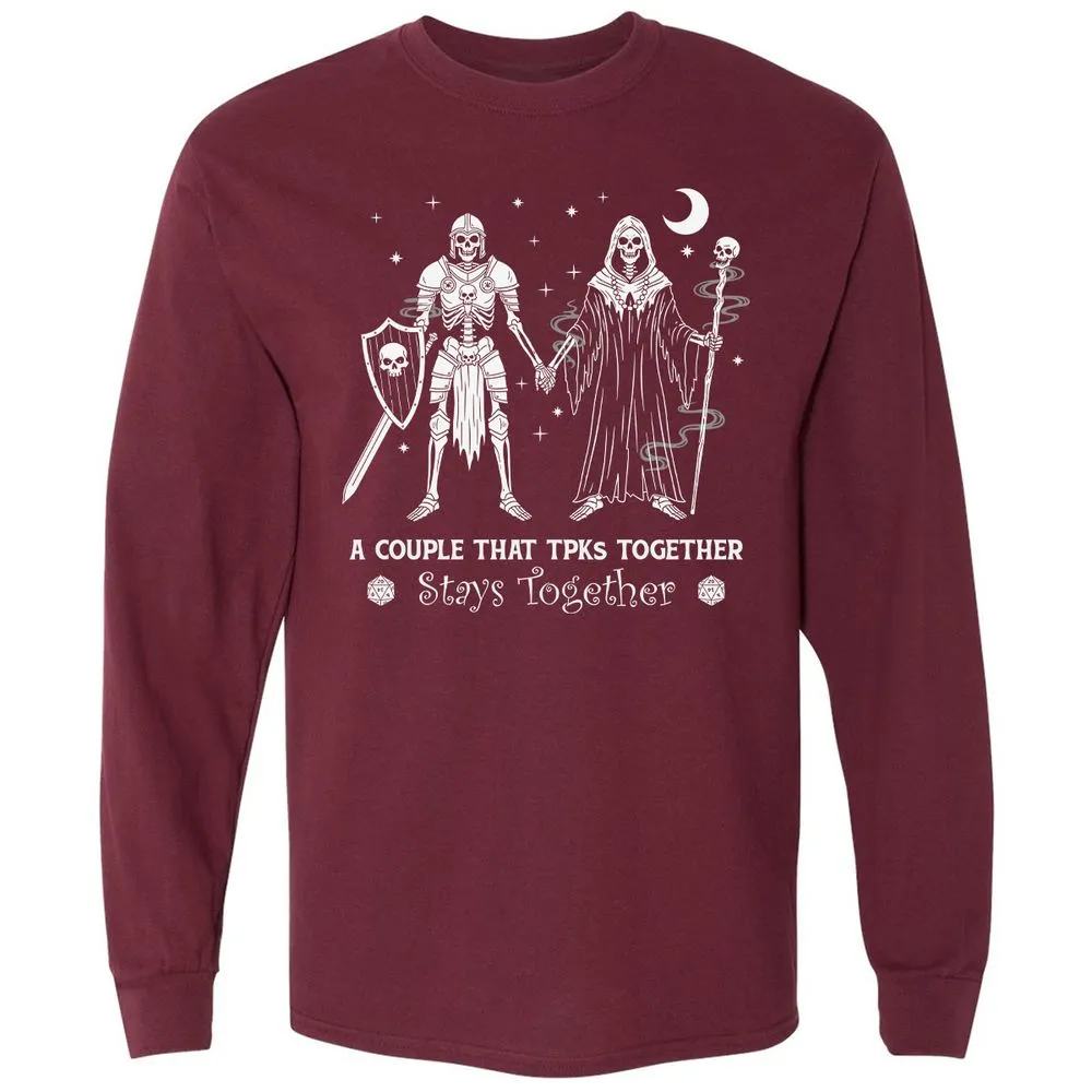 TPK Love – Skeleton Couple - Maroon - 11