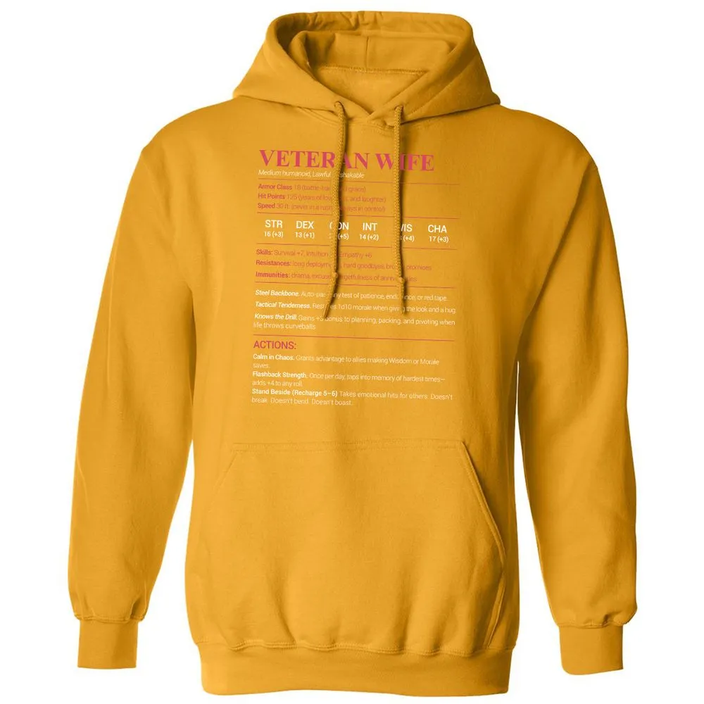 Veteran New Classic Unisex Hoodie - Gold - 12