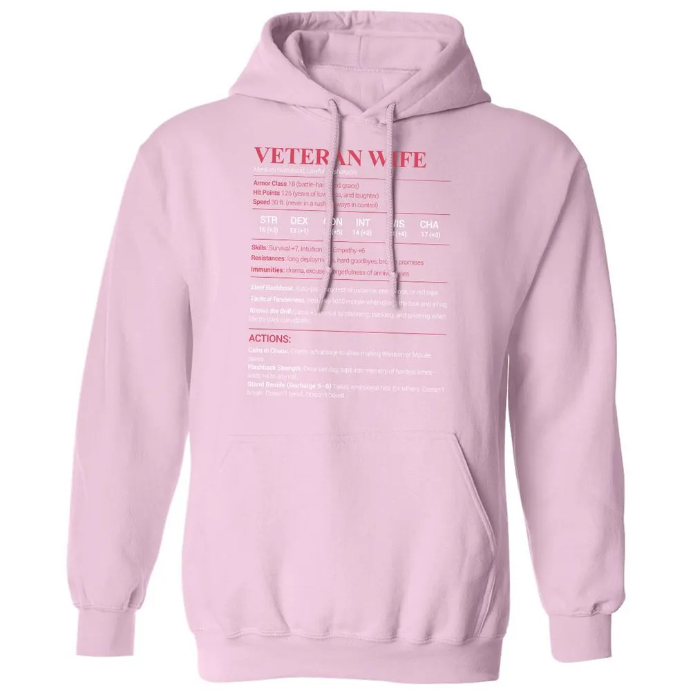Veteran New Classic Unisex Hoodie - Light Pink - 3