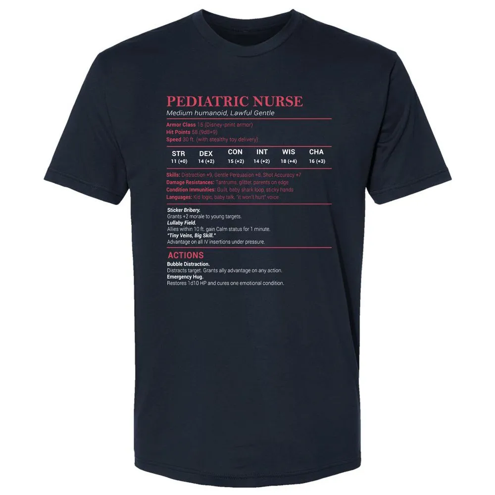 Pediatric Nurse Premium Unisex T-Shirt - Midnight Navy - 2