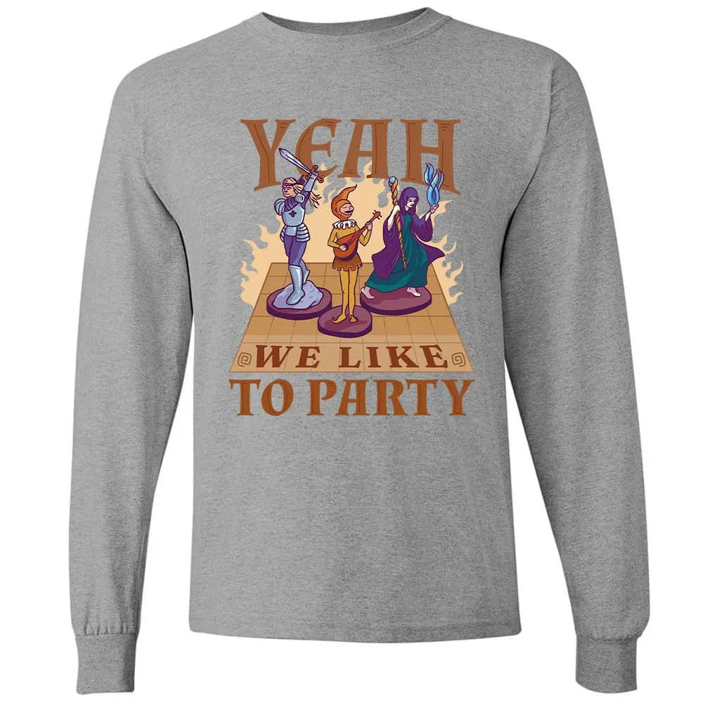 Yeah We Like to Party - Graphite Heather - 6