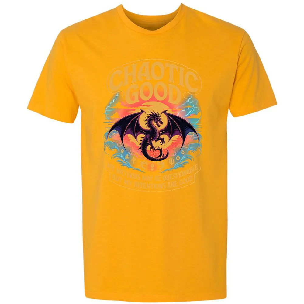 Chaotic Good Premium Unisex T-Shirt - Gold - 12