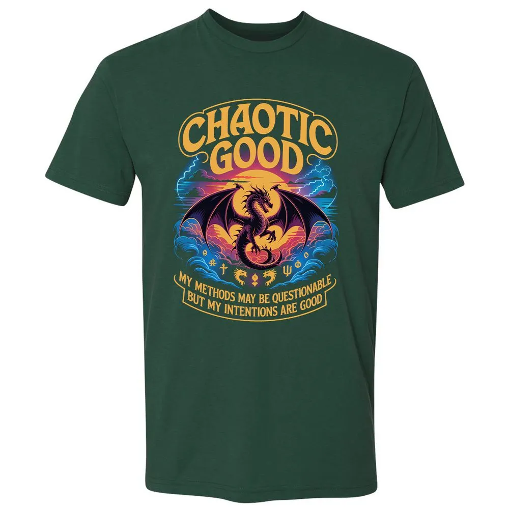 Chaotic Good Premium Unisex T-Shirt - Forest Green - 13