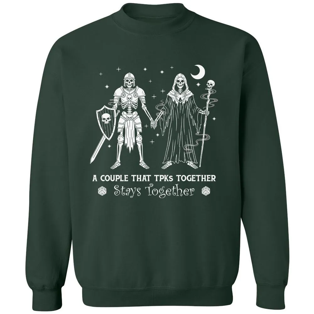 TPK Love – Skeleton Couple - Forest Green - 4