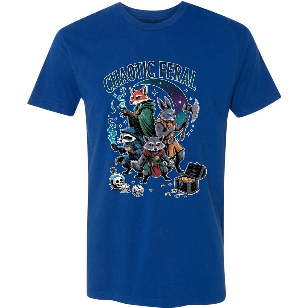 Chaotic Feral Premium Unisex T-Shirt - Royal - 10