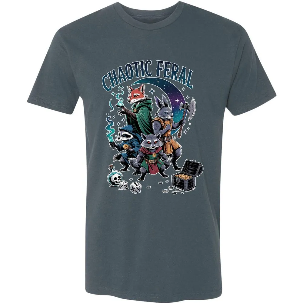 Chaotic Feral Premium Unisex T-Shirt - Indigo - 15