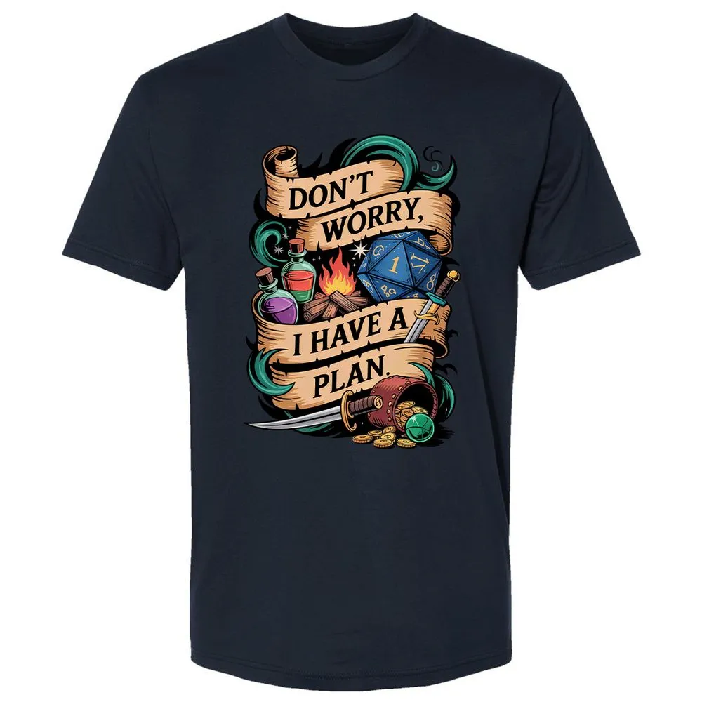 Don't Worry I Have A Plan Premium Unisex T-Shirt - Midnight Navy - 2