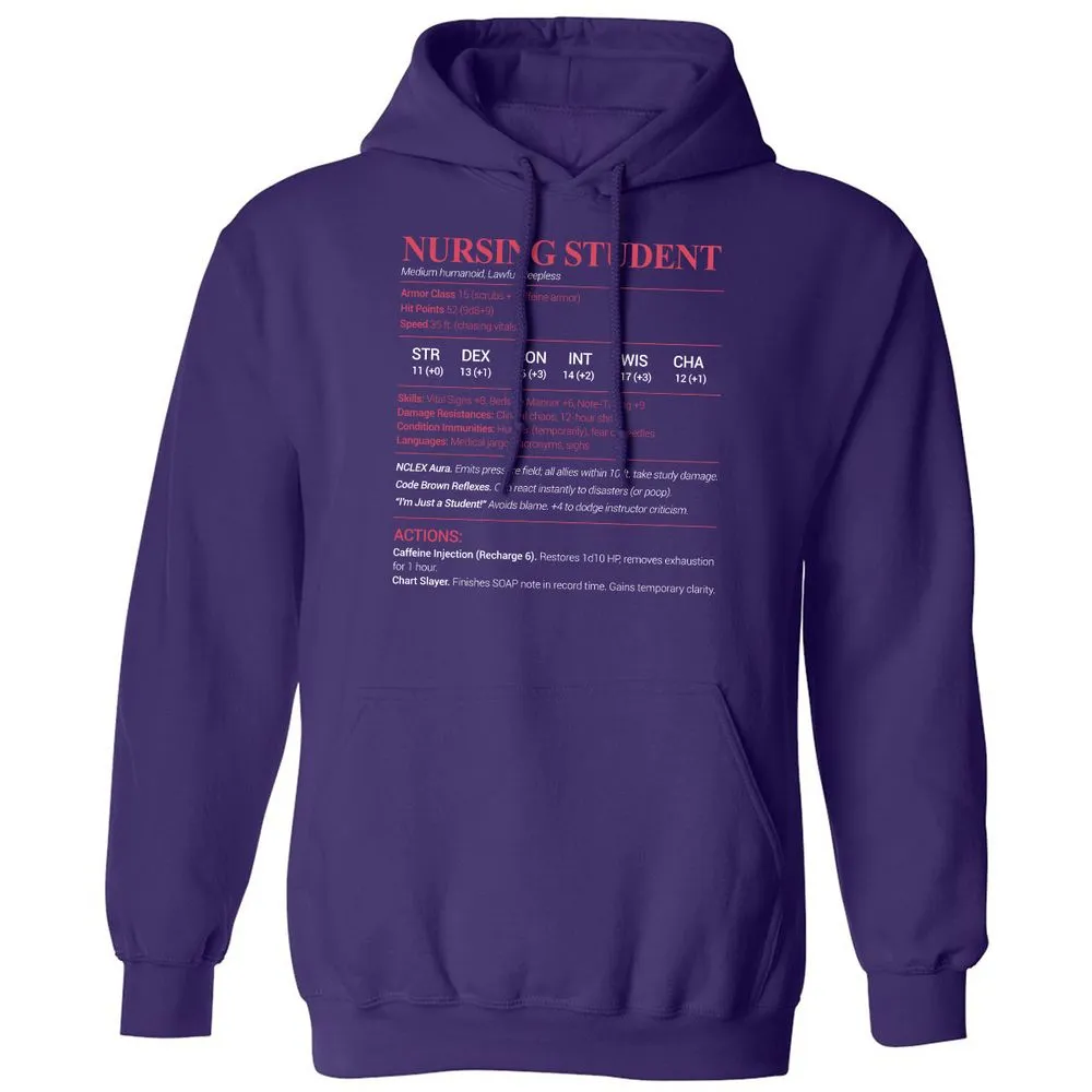 Nursing Student Classic Unisex Hoodie - Purple - 6