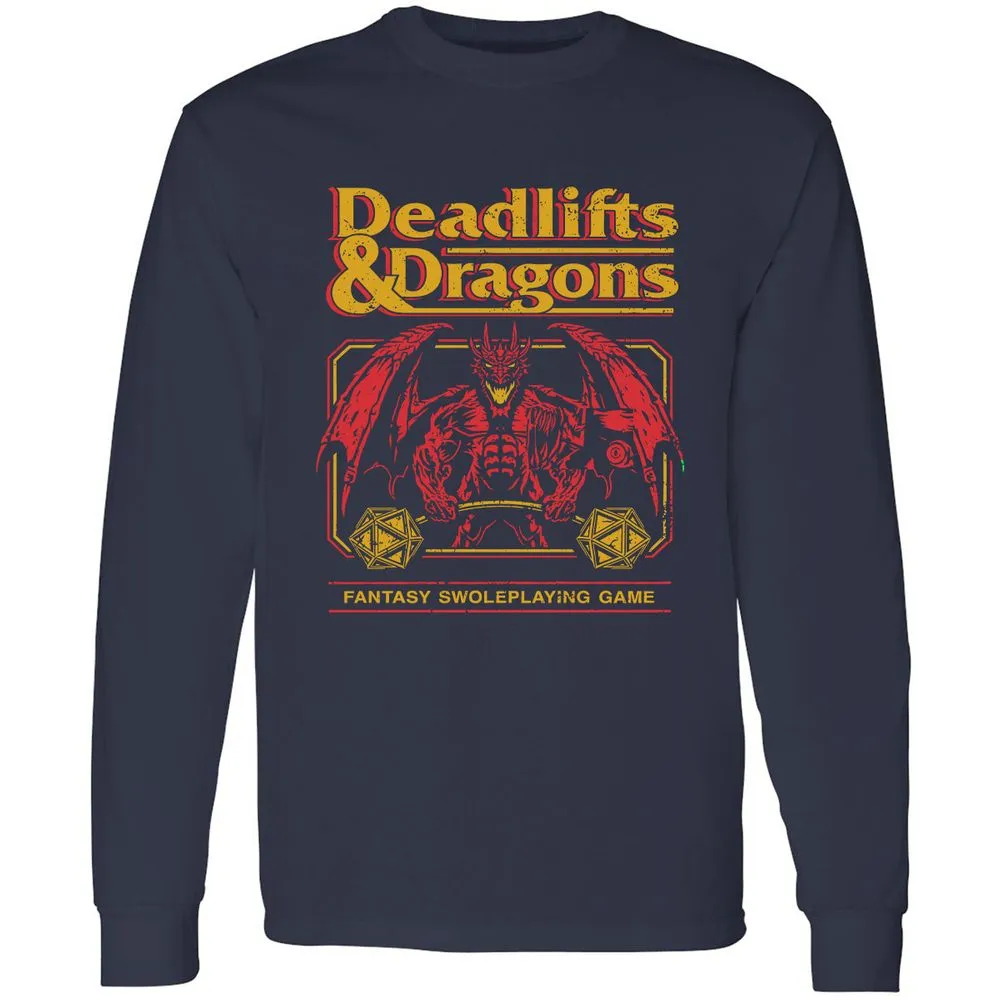 Deadlifts & Dragons - Navy - 2