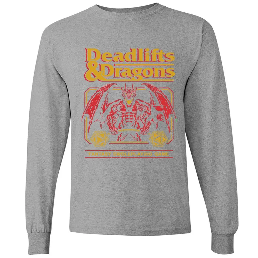 Deadlifts & Dragons - Graphite Heather - 6