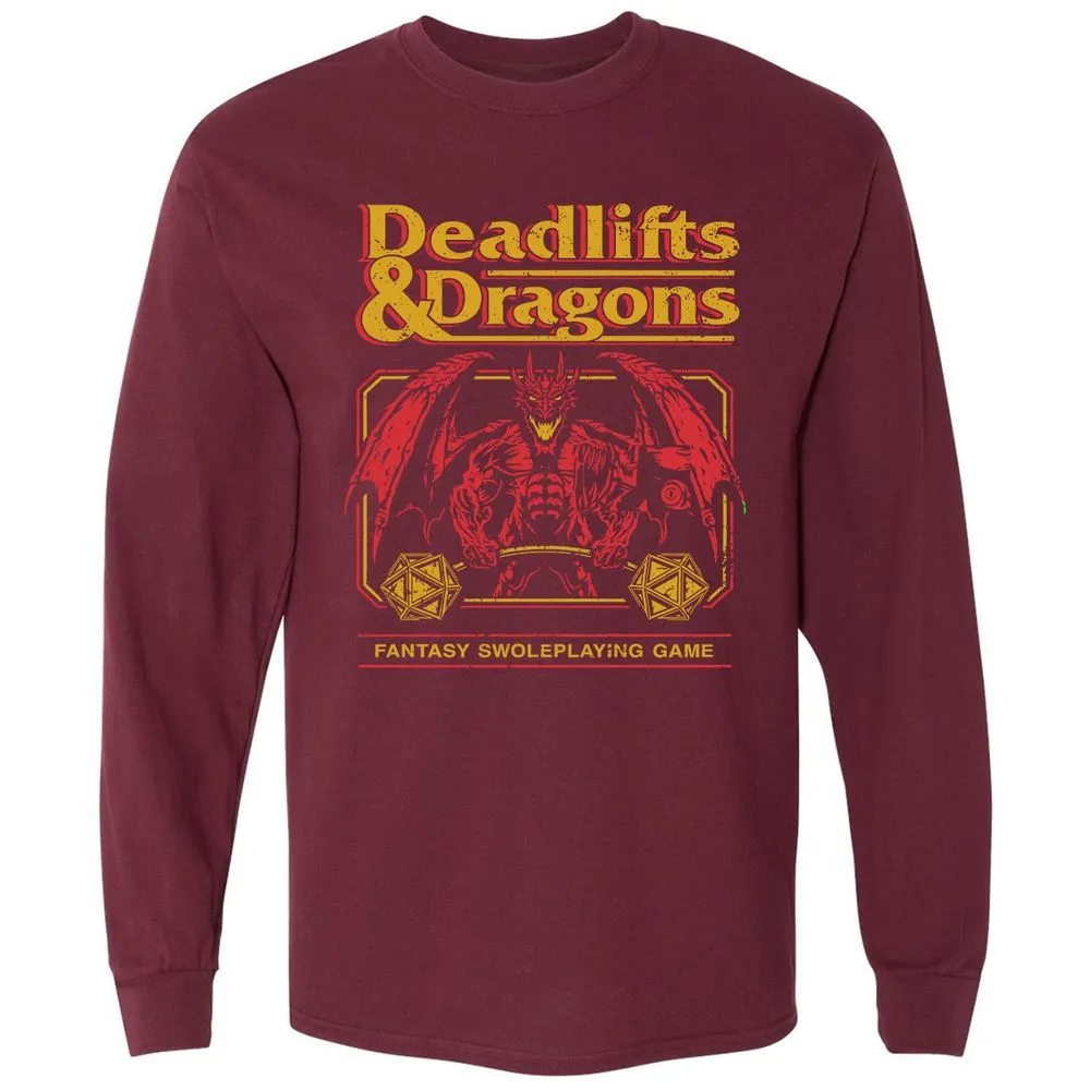 Deadlifts & Dragons - Maroon - 11