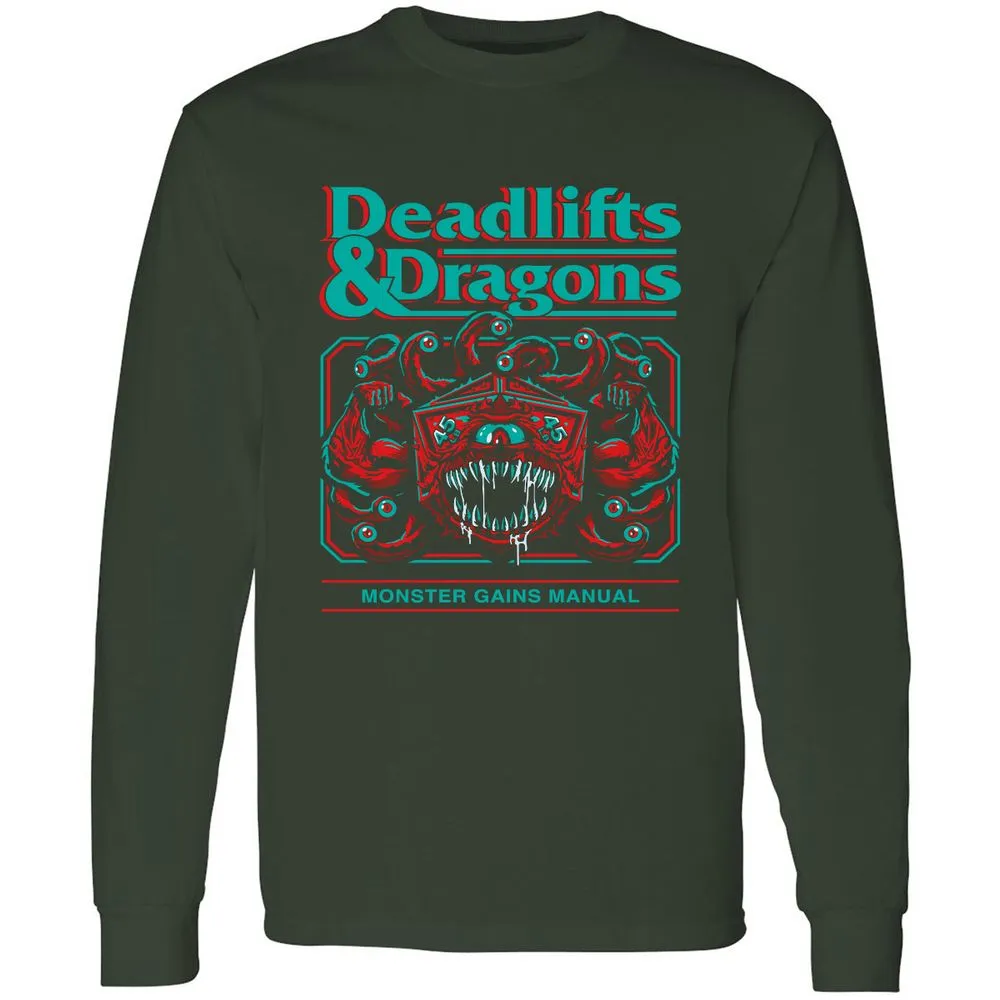 Deadlifts & Dragons Beholder - Forest Green - 4