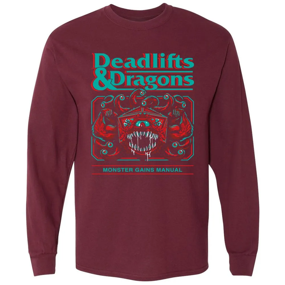 Deadlifts & Dragons Beholder - Maroon - 11