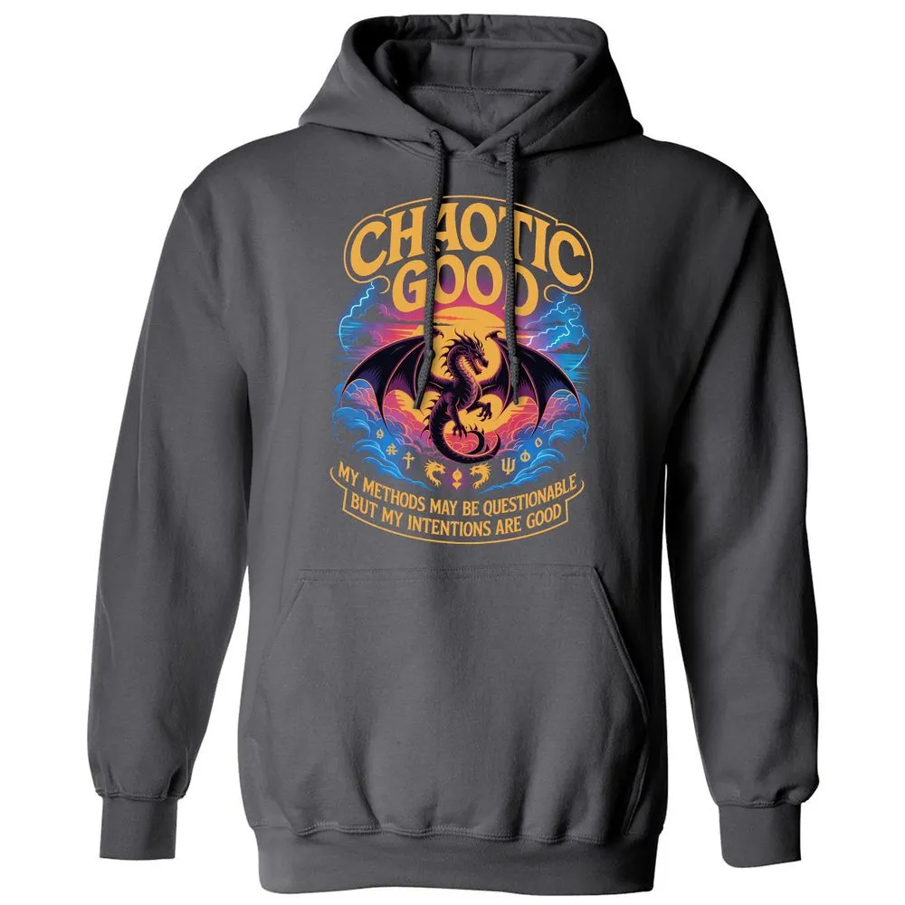 Chaotic Good Classic Unisex Hoodie - Charcoal - 7