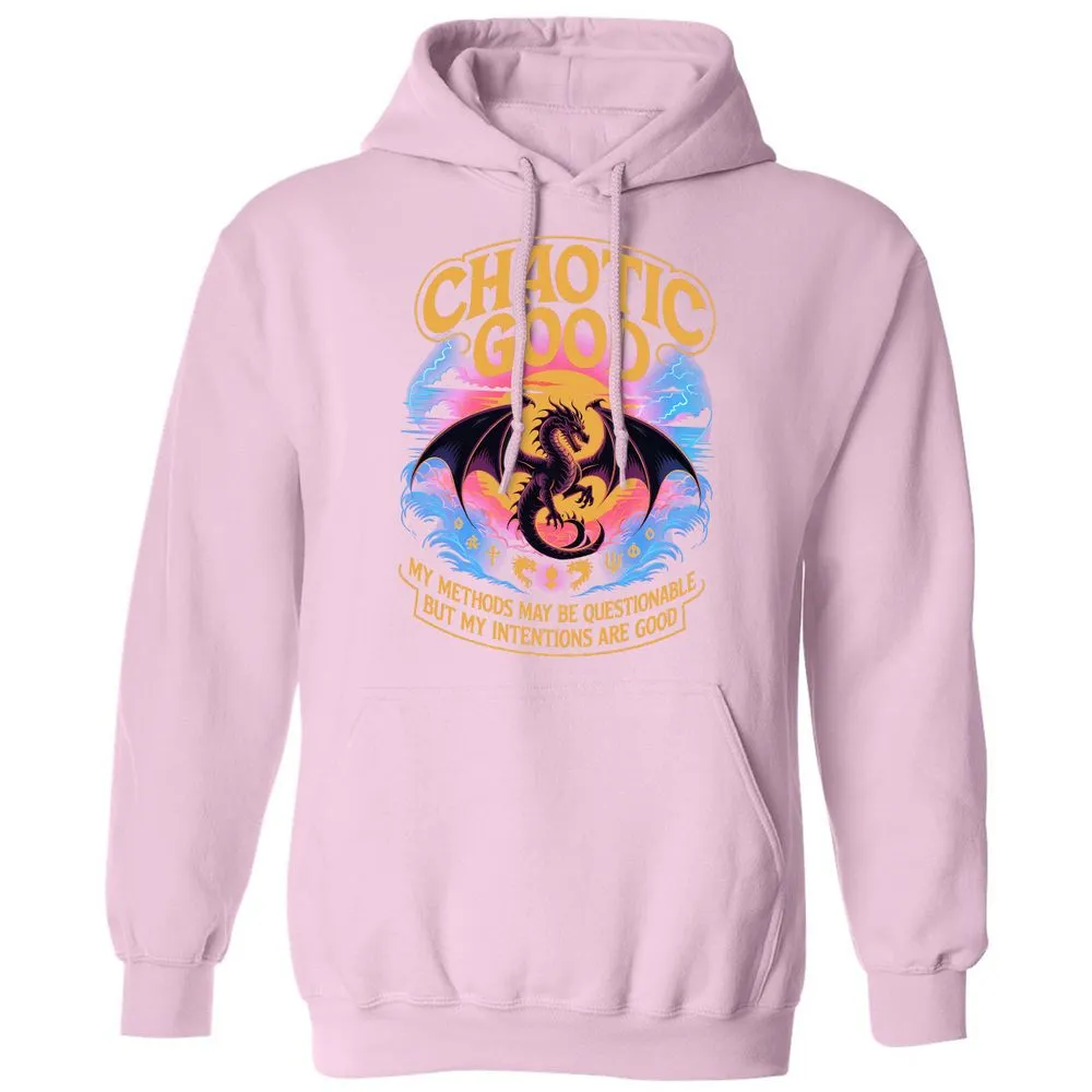 Chaotic Good Classic Unisex Hoodie - Light Pink - 3