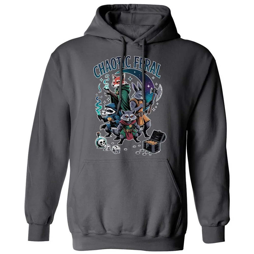 Chaotic Feral Classic Unisex Hoodie - Charcoal - 7