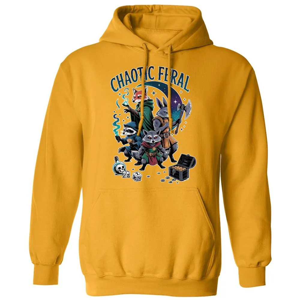 Chaotic Feral Classic Unisex Hoodie - Gold - 12