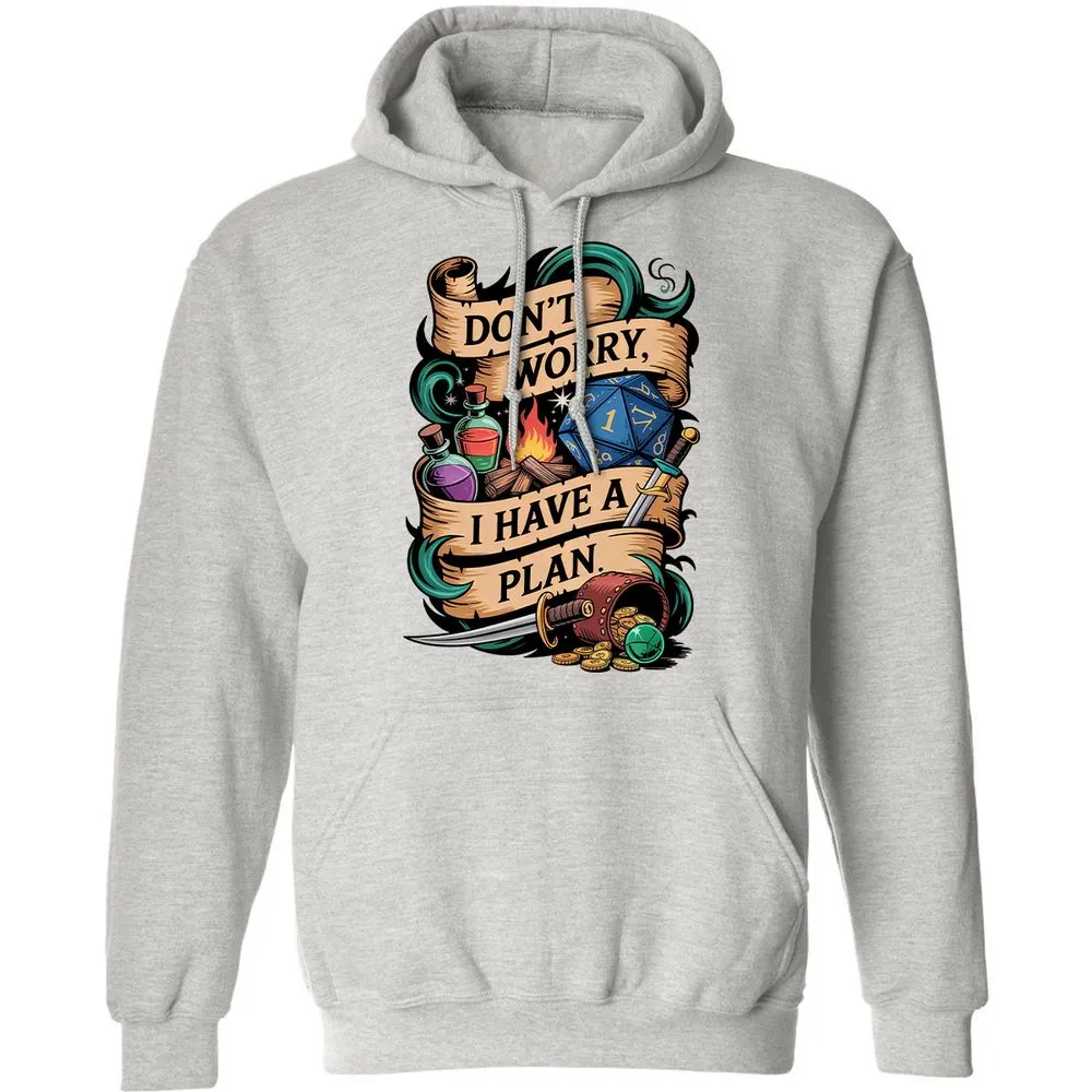 Don't Worry I Have A Plan Classic Unisex Hoodie - Ash - 8