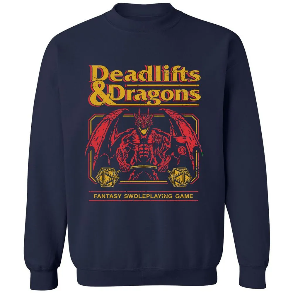 Deadlifts & Dragons - Navy - 2