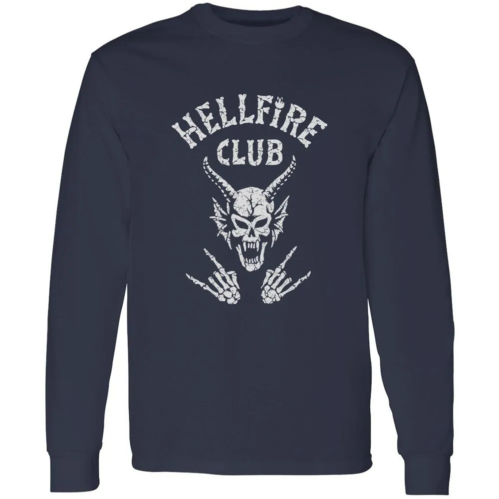 Hellfire Club Long Sleeve T-Shirt - Navy - 2