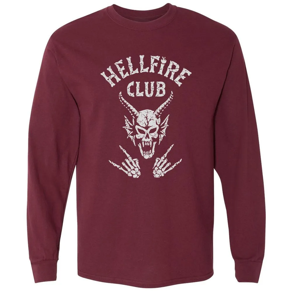 Hellfire Club Long Sleeve T-Shirt - Maroon - 11