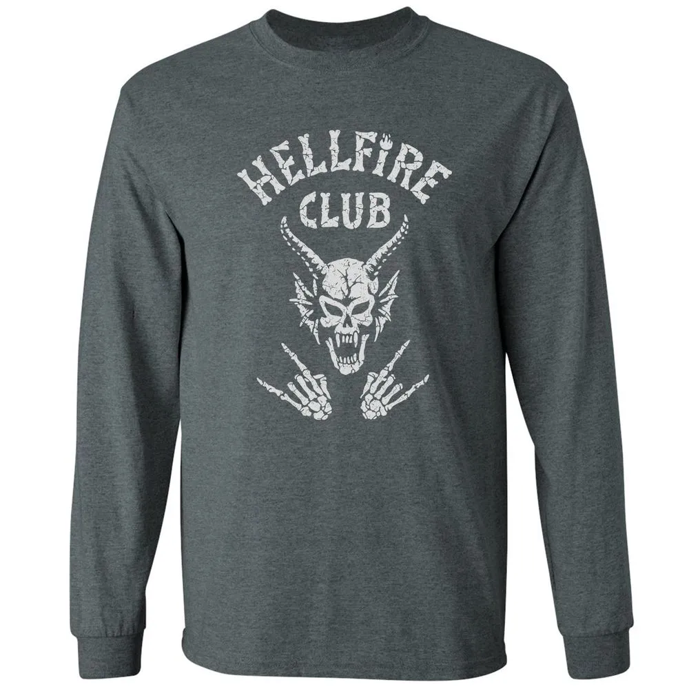 Hellfire Club Long Sleeve T-Shirt - Dark Heather - 15