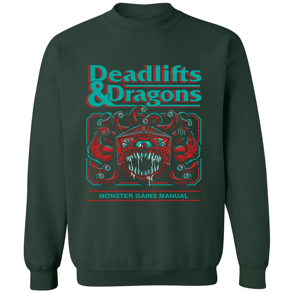 Deadlifts & Dragons Beholder - Forest Green - 4