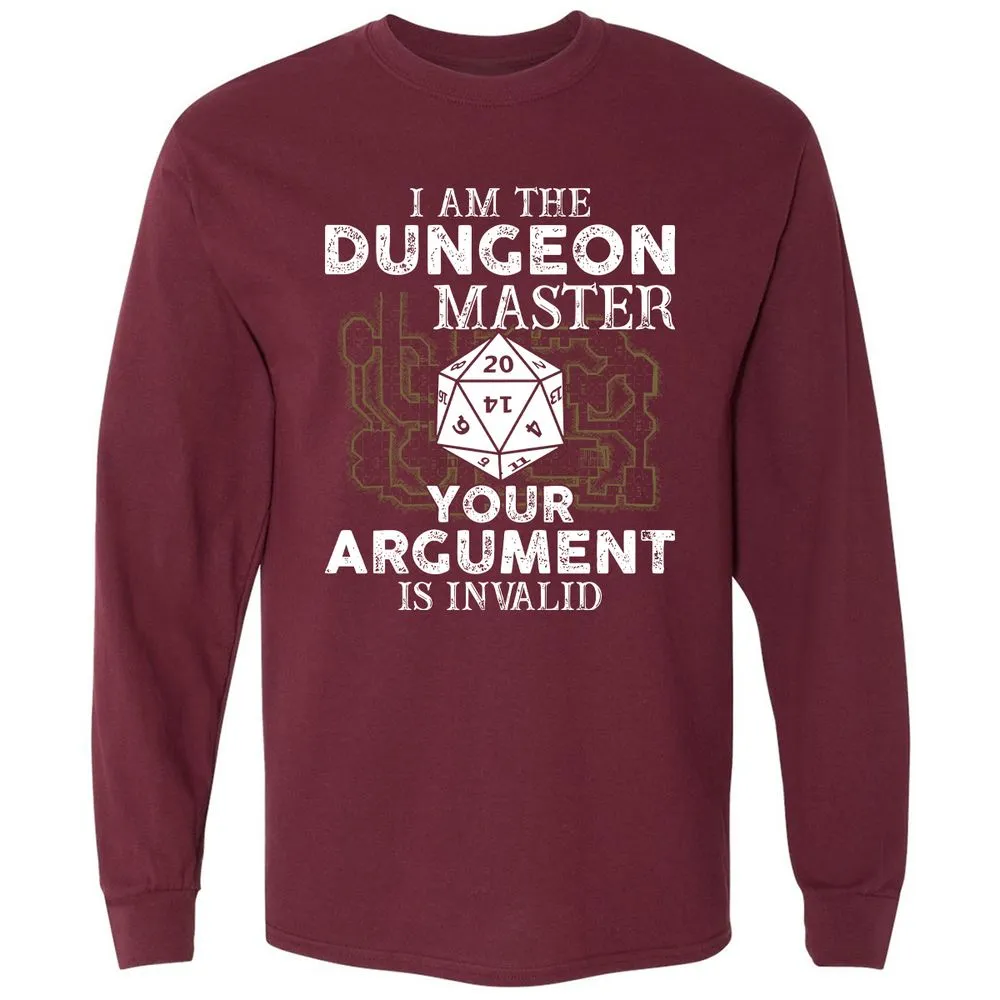 I Am the Dungeon Master – Your Argument Is Invalid - Maroon - 11