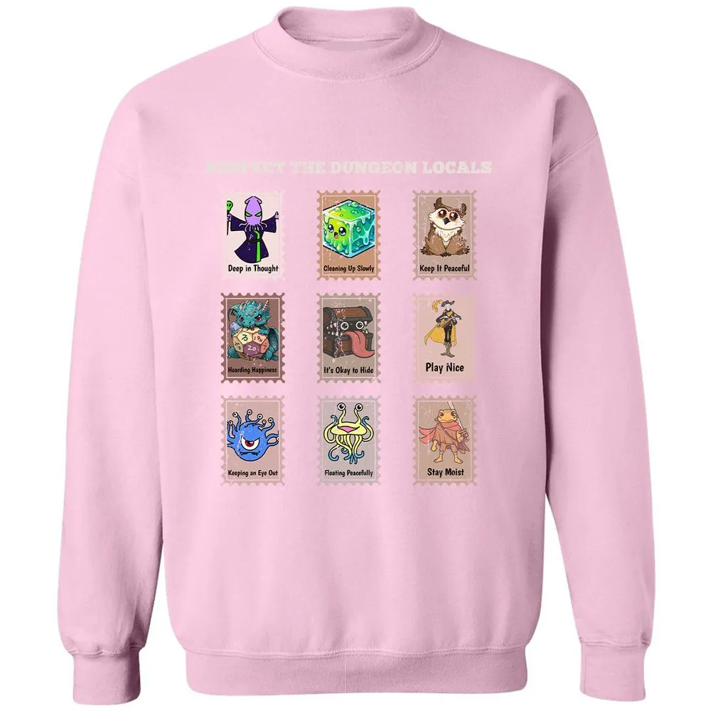RESPECT THE DUNGEON LOCALS - Light Pink - 3