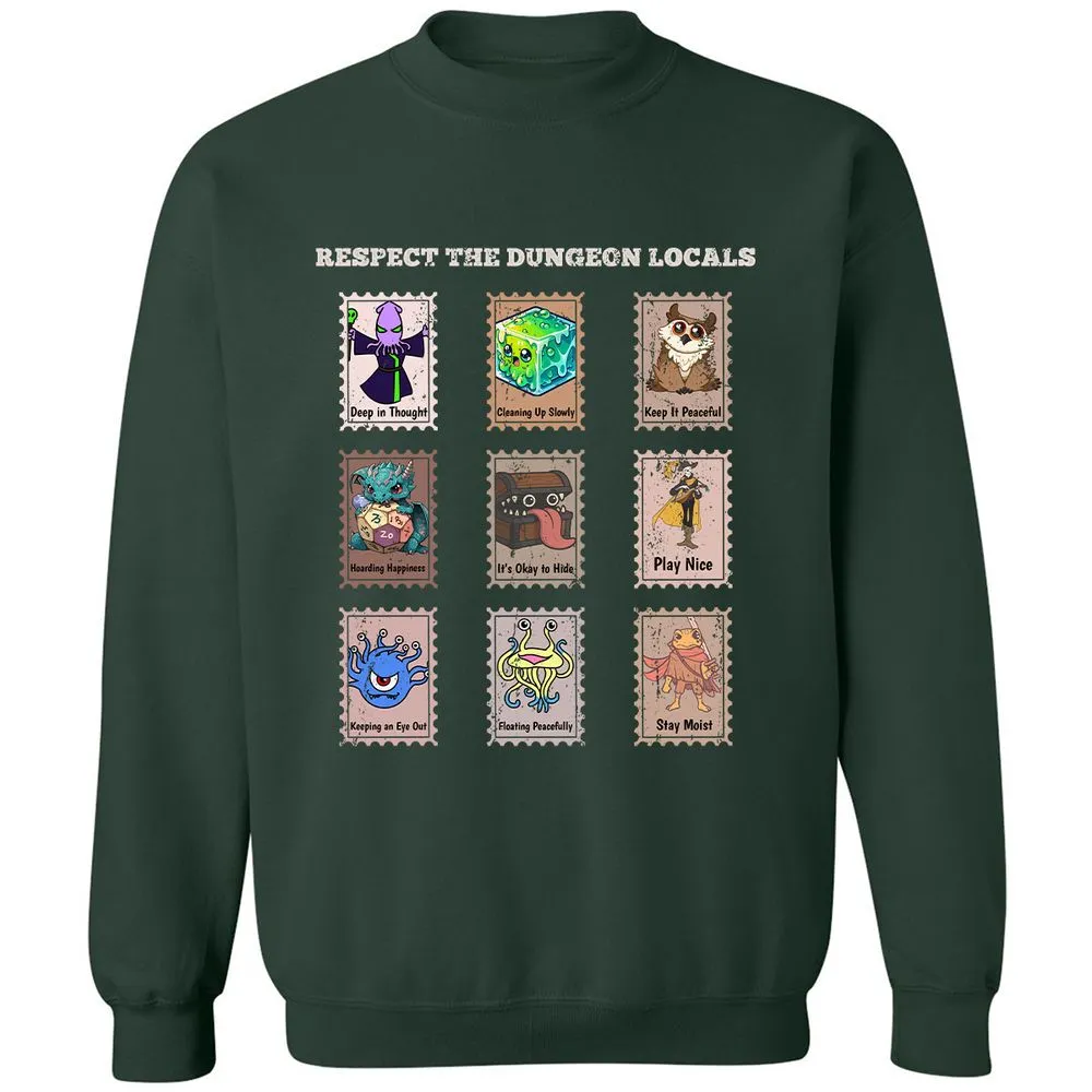 RESPECT THE DUNGEON LOCALS - Forest Green - 4