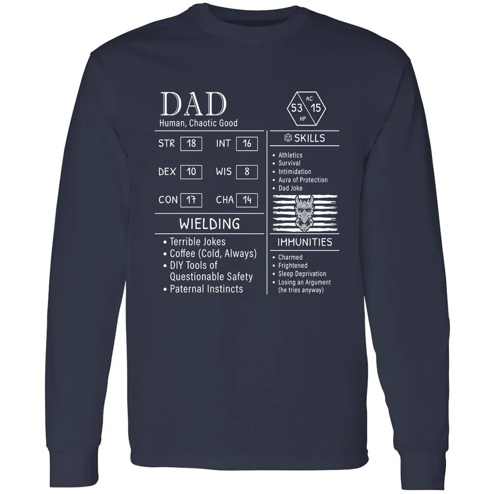 Dad Stats New - Navy - 2