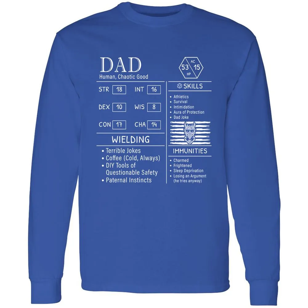 Dad Stats New - Royal - 8
