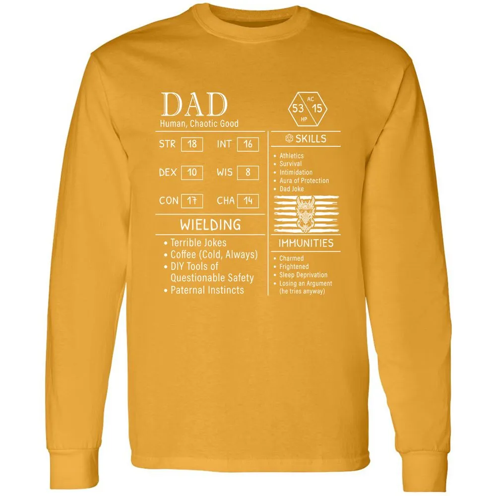 Dad Stats New - Gold - 9