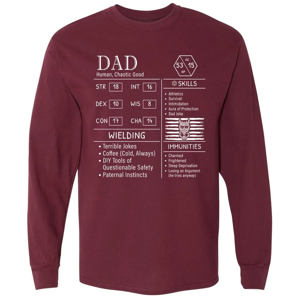 Dad Stats New - Maroon - 11