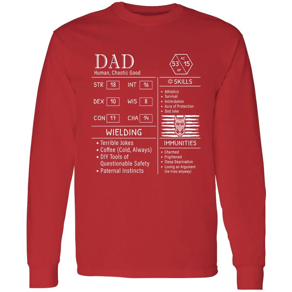 Dad Stats New - Red - 14