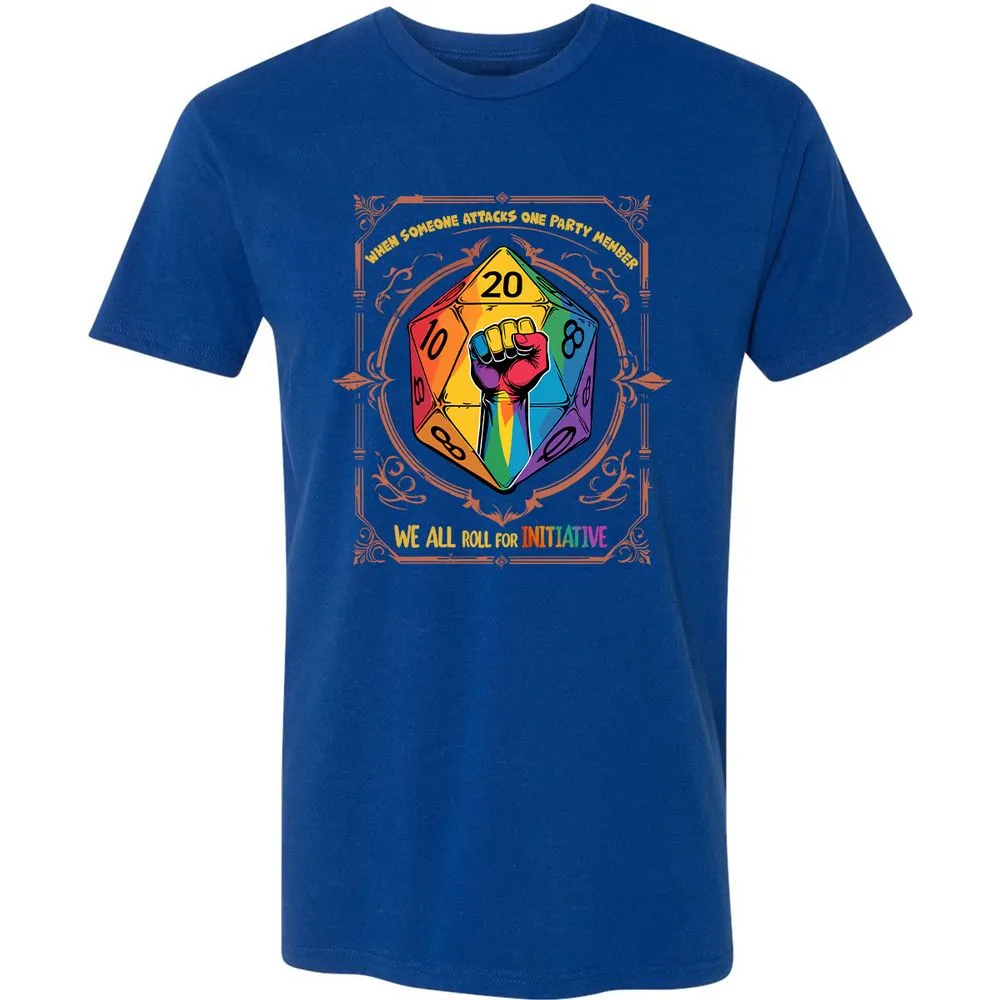 Roll For Initiative Premium Unisex T-Shirt - Royal - 10