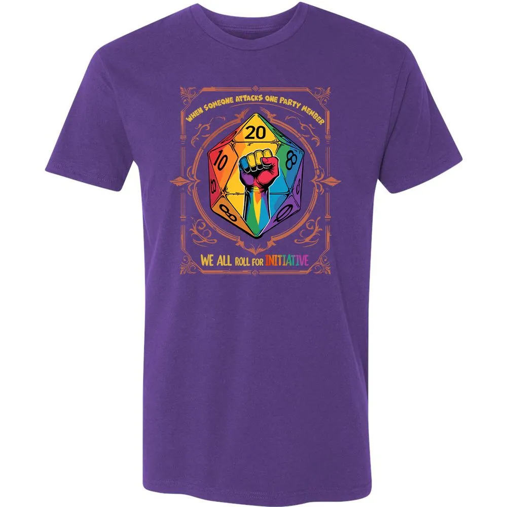 Roll For Initiative Premium Unisex T-Shirt - Purple Rush - 7