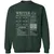 Writer Stats New Classic Unisex Sweatshirt - Forest Green - 4