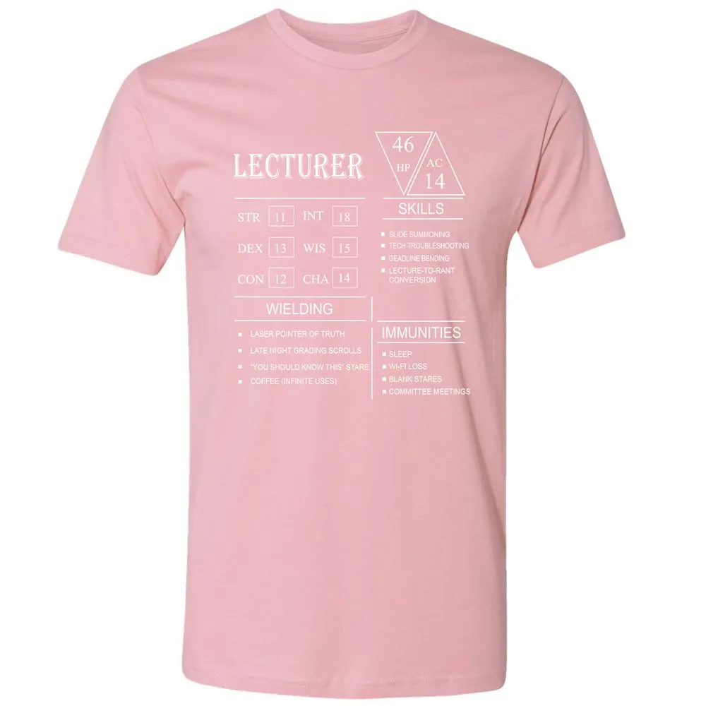 Lecturer New Premium Unisex T-Shirt - Light Pink - 3