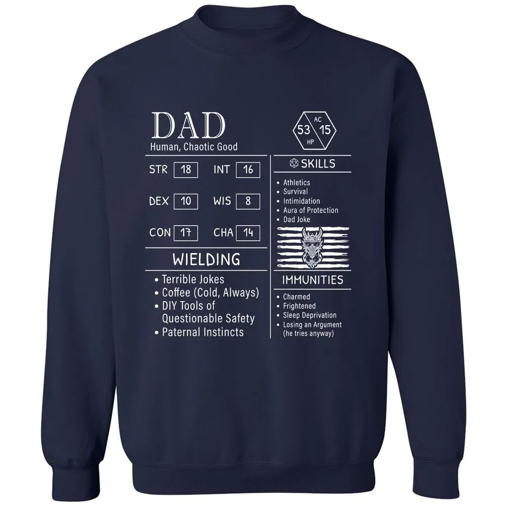 Dad Stats New - Navy - 2