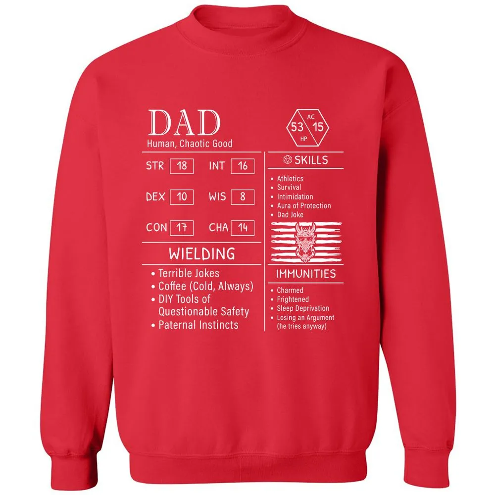 Dad Stats New - Red - 5