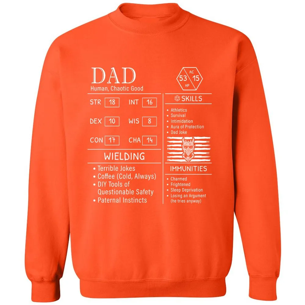 Dad Stats New - Orange - 10