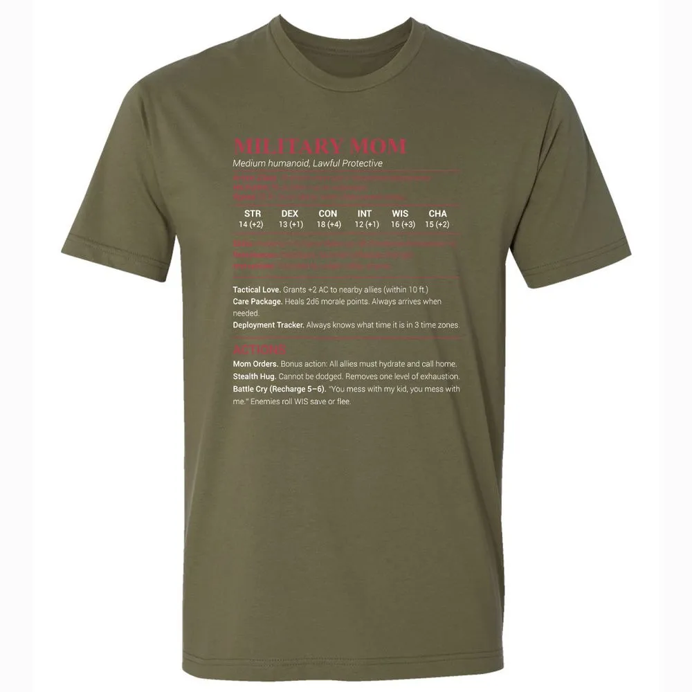 Military Mom Premium Unisex T-Shirt - Military Green - 5
