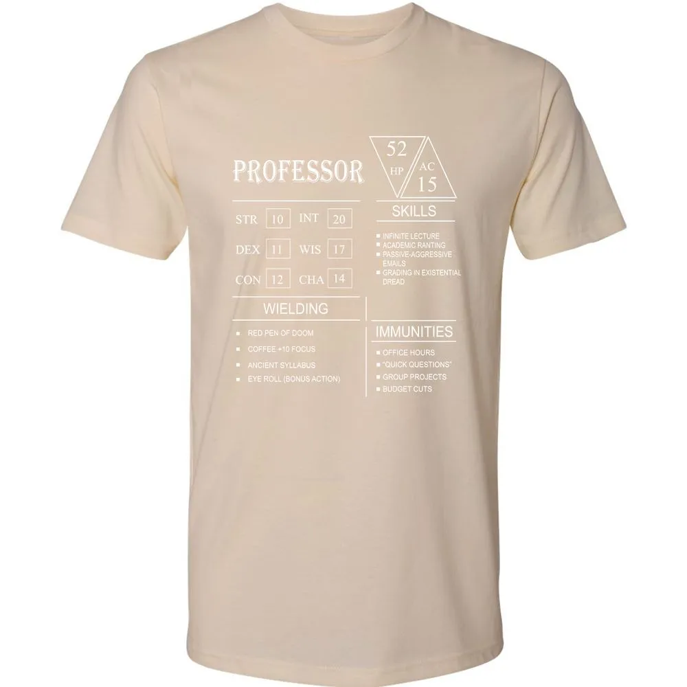 Professor New Premium Unisex T-Shirt - Cream - 14