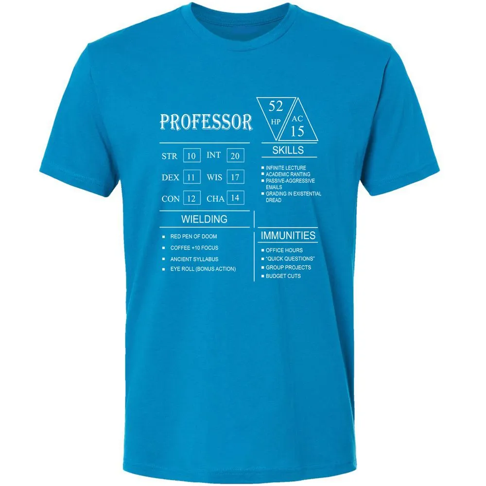 Professor New Premium Unisex T-Shirt - Turquoise - 16