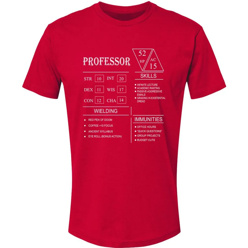 Professor New Premium Unisex T-Shirt - Red - 6