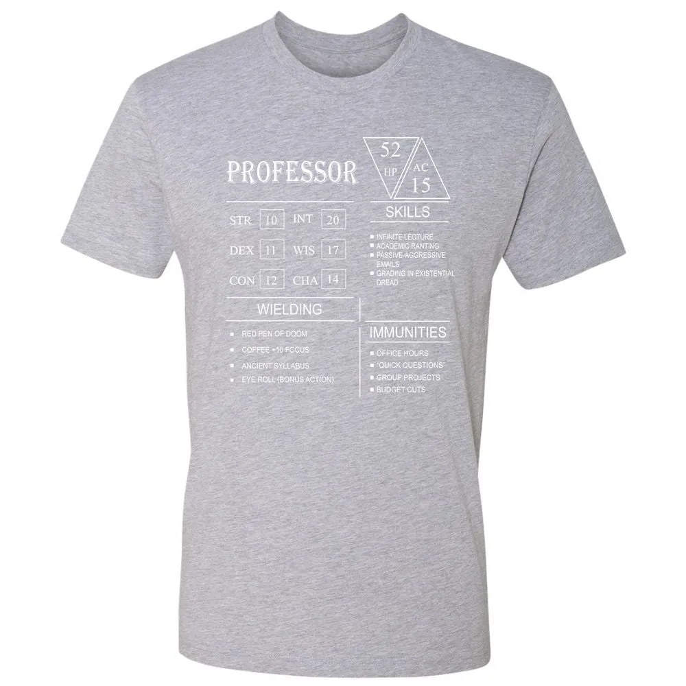 Professor New Premium Unisex T-Shirt - Heather Grey - 9