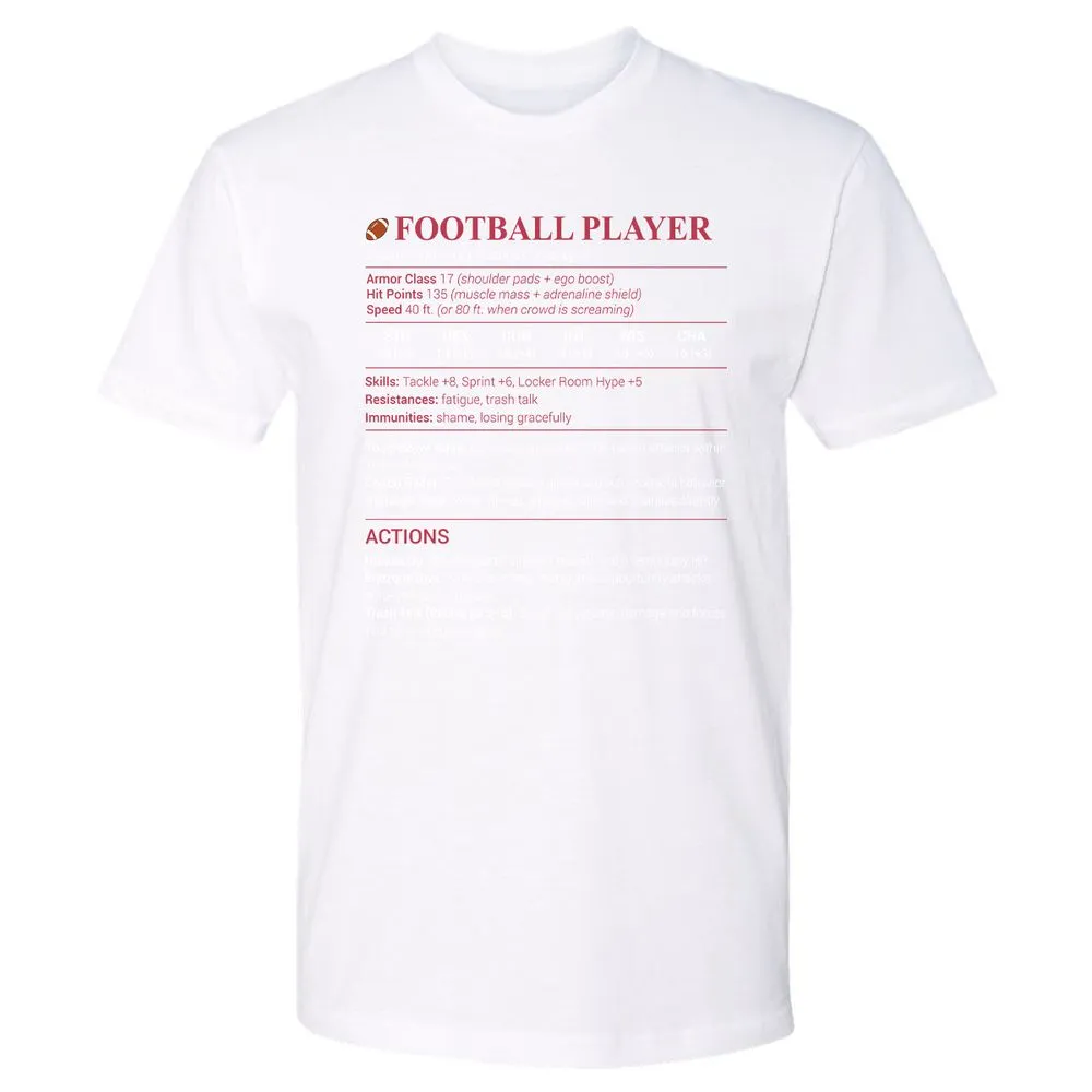 Football Player Premium Unisex T-Shirt - White - 4