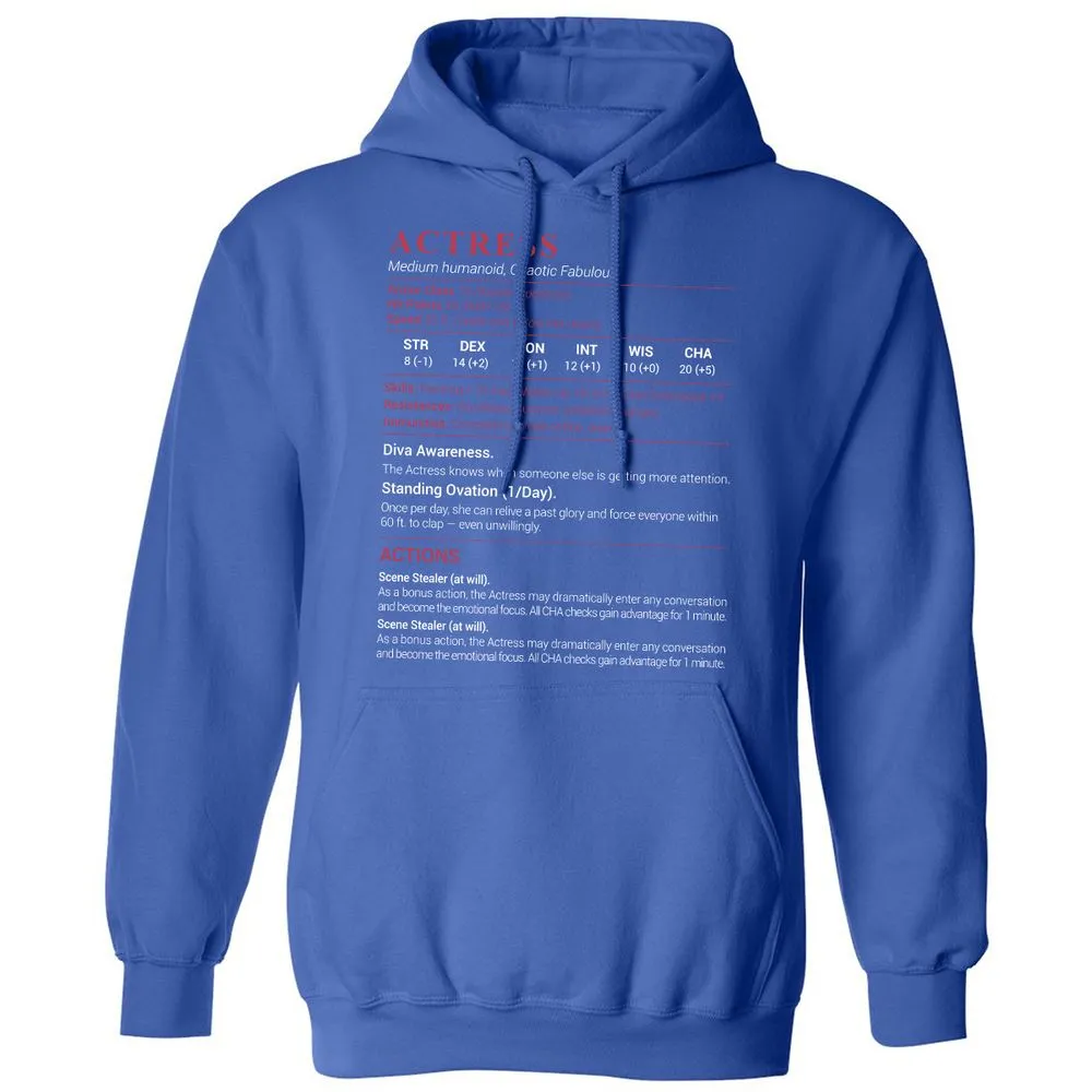Actress Stats Classic Unisex Hoodie - Royal - 9
